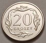 20 gr groszy 2018r. mennicza