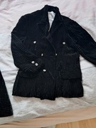 Sukienka z żakietem  czarna rozm.134/140