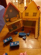 Zabawki Świnka Peppa - Domek Pociąg dziadka Figurki Akcesoria Puzzle