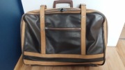 Walizka skórzana Vintage PRL stan BDB