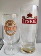Szklanka piwo browar TYCHY medal Tyskie pokal