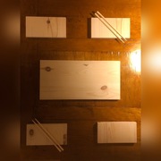 Drewniany zestaw do serwowania Sushi dla 4 osób 