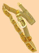 Złoty metalowy pasek ozdobny 113cm x 3cm