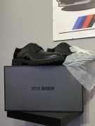 STEVE MADDEN MAYOR-N BLACK LEATHER