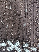 Bluzka sylwestrowa z koralikami, dekolt w serek