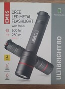 LATARKA ŁADOWALNA METALOWA CREE LED ULTIBRIGHT 80 600lm EMOS