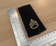 US Army - Shoulder Marks, Enlisted - Staff Sergeant E-6 (SSG) - male