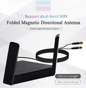 Antena dwupasmowa 2.4G/5GHz do PCI-E WiFi Adapter RP SMA zewnętrzna 6dBi
