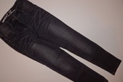 JEANSY CZARNE RURKI 8*9 lat/128-134 cm