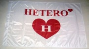 Flaga Hetero - ciemniejsza czerwień 