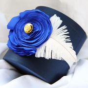 Opaska Dziecka Modry Kwiat i Pióra