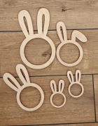 Zając makrama królik sklejka mix wyprzedaż 