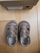 KAPCIE DZIECIĘCE NA RZEP BAREFOOT ZE SKÓRY NATURALNEJ OBEX NOEM R19