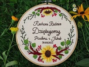 Haft słoneczniki. Prezent Urodziny Rocznica Ślub