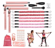 Sprzęt do pilatesu Reformer do pilatesu z 6 opaskami oporowymi