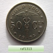 Belgia - 1923 - 50 centimes