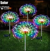 Lampa Solarna LED DMUCHAWIEC 1M Kolorowa wbijana 120 DIOD Solar fire