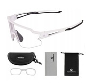 Okulary rowerowe Rockbros 10172 fotochromowe UV400 - białe