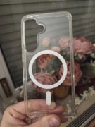 Etui plecki gumowe przezroczyste bezbarwne magnetyczne Samsung Galaxy S25