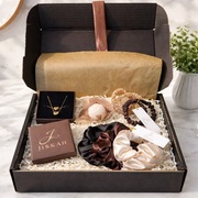 Zestaw Walentynkowy Prezent dla Niej | Biżuteria+ Scrunchie + Świeczka