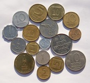 Izrael zestaw 17 monet  każda inna Stan !!