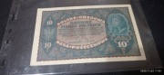 10 DZIESIĘĆ MAREK POLSKICH 1919 ROK POLSKA KRAJOWA KASA POŻYCZKOWA  średni