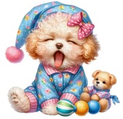 Puzzle drewniane- piesek