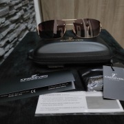 Nowe eleganckie okulary przeciwsłoneczne polaryzacyjne z etui 