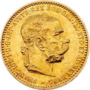 Franciszek Józef I, 10 koron 1896, Wiedeń