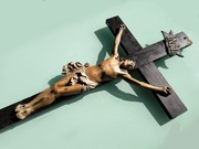 Drewniany XIX-wieczny krzyż (82 cm)