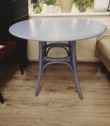 Stół okrągły niebieski 90 cm