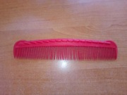 Grzebień do włosów grzebyk czerwony 18cm PRL Steelon