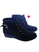 Półbuty Romika 41 czarne botki wiązane