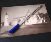 Jan Bułhak z cyklu Wilno Katedra okupacja oryginal