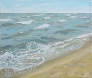 MORZE obraz olejny na płótnie 30 x 25 