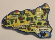 Magnes na lodówkę ceramiczny SYCYLIA WŁOCHY Sicilia Catania Palermo (4K)