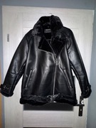 Kurtka damska skórzana z korzuchem na zimę