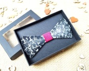 Mucha męska drewniana czarna Solaris prezent Wesele Mvcha Nie Siada 