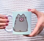 Kubek z nadrukiem ceramiczny Pusheen kot prezent dla fana dziewczynki 