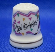 Naparstek Kolekcjonerski Porcelanowy Nowy Orlean Jazz 