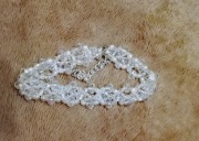 Bransoletka ślubna z kryształków