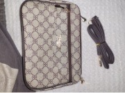 Torebka listonoszka beżowa monogram 