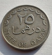 KATAR QATAR 25 Dirhams 1998 ŁADNA