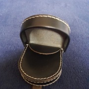 Peterson bilonówka skóra naturalna czarny PTN PODKÓWKA-1 BLACK - uniseks