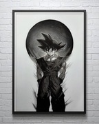 Goku Dragon Ball obraz A3 w czarnej ramce