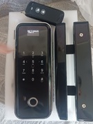 Elektroniczny inteligentny Smart zamek szklany do drzwi linie papilarne