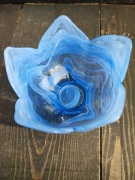 Szkło artystyczne miska świecznik Vintage