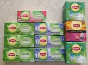 Zestaw 10 opakowań herbat zielonych Lipton 