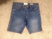 Spodenki jeansy męskie szorty vintage slim fit pull and bear