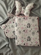 Handmade: pościel niemowlęca + motylek ZWIERZAKI